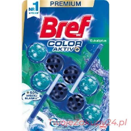 Bref Wc Color Aktiv Kulki Do Muszli Wc Eukaliptus 2 X 50 G