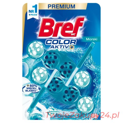 Bref Wc Color Aktiv Zawieszka Do Muszli Wc Morski 2 X 50 G