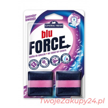 General Fresh Blue Force Kostka Do Spłuczki Kwadrat Lawenda 2X50G