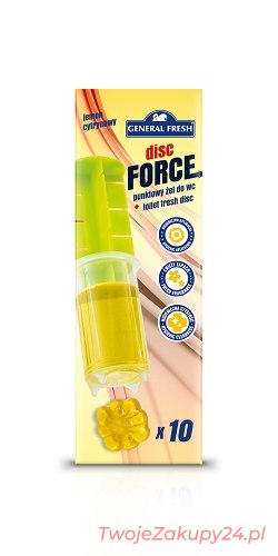 General Fresh Disc Force Krążek Żelowy Do Wc Cytryna 60Ml