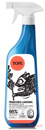 Yope - Naturalny Płyn Do Czyszczenia Łazienki 98% Składników Pochodzenia Naturalnego Francuska Lawenda 750Ml