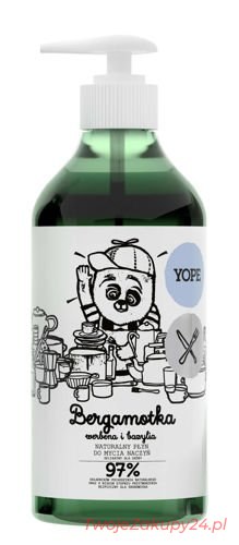 Yope - Naturalny Płyn Do Mycia Naczyń Bergamotka 97% Składników Pochodzenia Naturalnego 750Ml 