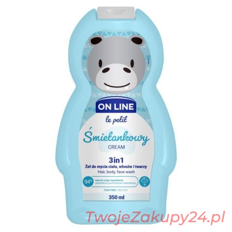 On Line Le Petit Żel 3W1 Dla Dzieci 350Ml Śmietankowy