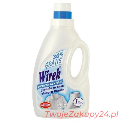 Wirek Płyn Do Prania 1L 16-Prań Białych Tkanin