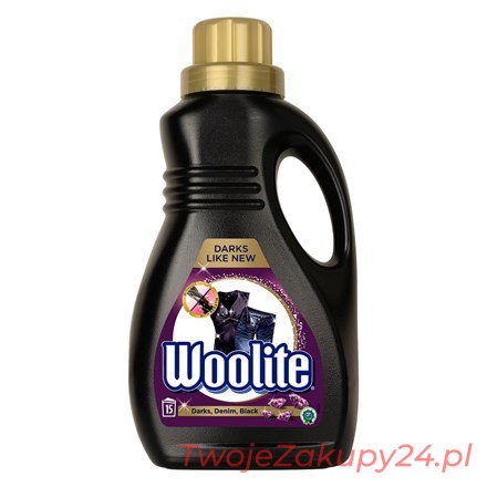 Woolite Płyn Do Prania Tkanin Czerń Ciemne Kolory Jeans Z Keratyną 0,9 L