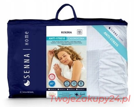 Inter Widex Kołdra Anti-Stress Biała 135X200 950G