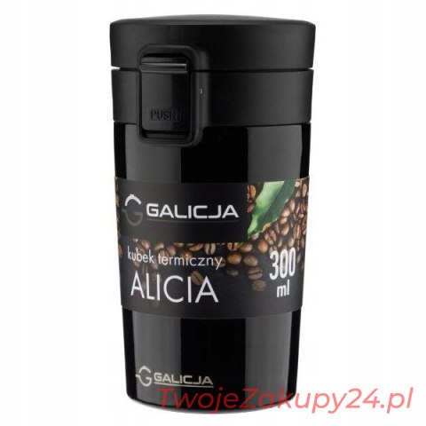 Kubek Termiczny Termos Galicja Alicia 0,3L Czarny