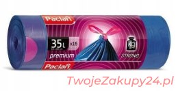 Paclan Worki Premium Z Taśmą 35L 15Szt.