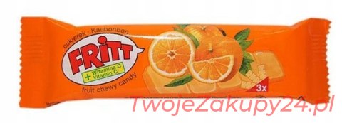 Fritt Gumy Pomarańczowe Z Witaminą C 3 Sztuki