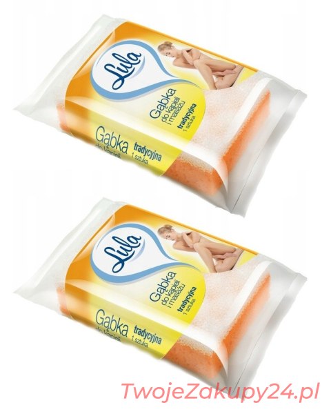 Lula Gąbka Do Kąpieli I Masażu Tradycyjna 2 Szt