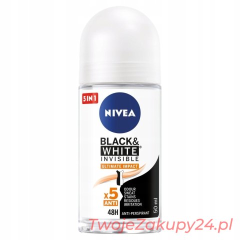 Nivea Dezodorant Black White Invisible Ultima