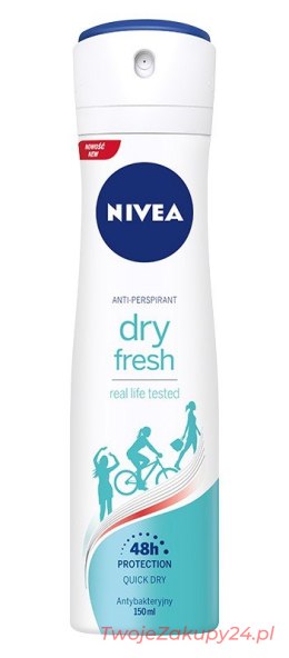 Nivea Dezodorant Dry Fresh Spray Damski 150Ml