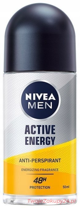 Nivea Dezodorant Roll-On Męski Active Energy
