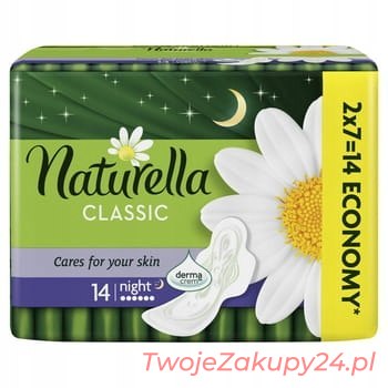 Naturella Classic Night Podpaski 14 Sztuk