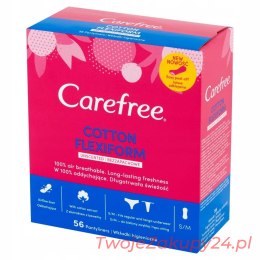 Wkładki Carefree Cotton Flexi Form-Bezzapachowe56S