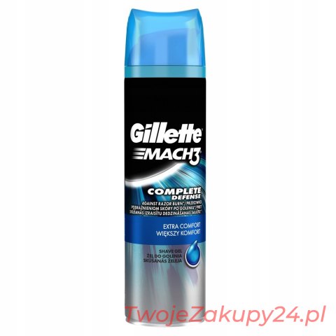 Gillette Mach 3 Extra Comfort Żel Do Golenia 200Ml