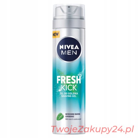 Nivea Men Fresh Kick Żel Do Golenia 200 Ml