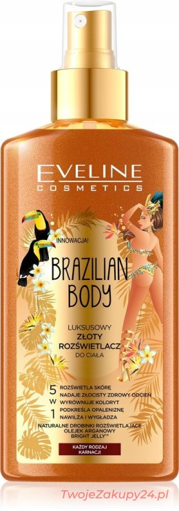 Eveline Brazilian Body Złoty Rozświetlacz Do Ciała