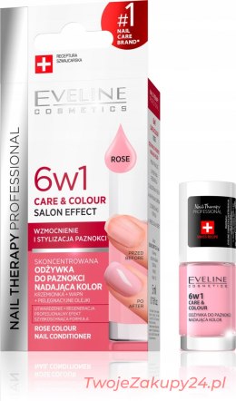Eveline Odżywka Do Paznokci 6W1 Kolor Rose