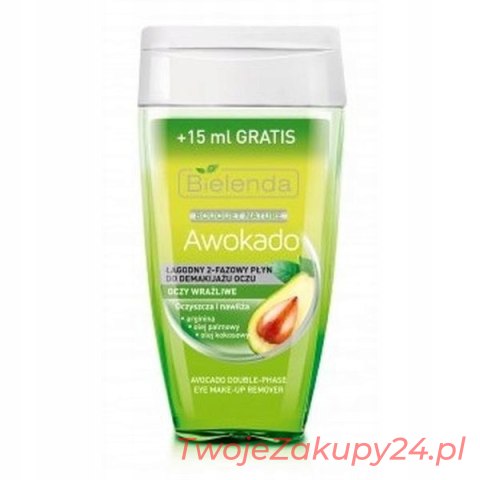Bielenda Awokado Dwufazowy Płyn Do Demakijażu Oczu