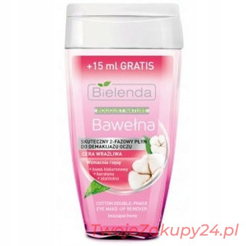 Bielenda Bawełna 2-Fazowy Płyn Do Demakijażu Oczu
