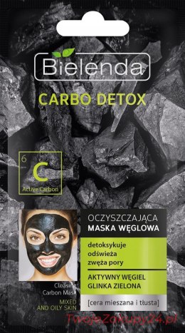 Bielenda Carbo Detox Maska Do Cery Tłustej 8G