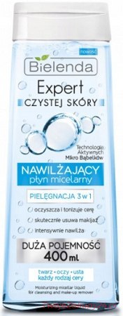 Bielenda Nawilżający Płyn Micelarny 3W1 Demakijaż