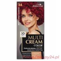 Joanna Multi Cream Color Farba 34 Intensywna Czerw