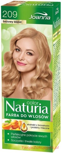 Joanna Naturia Farba Do Włosów 209 Beżowy Blond