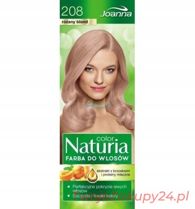 Joanna Naturia Farba Do Włosów Różany Blond 208