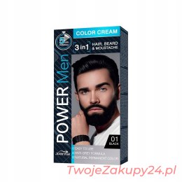 Joanna Power Men Farba Do Włosów 3W1 01 Black