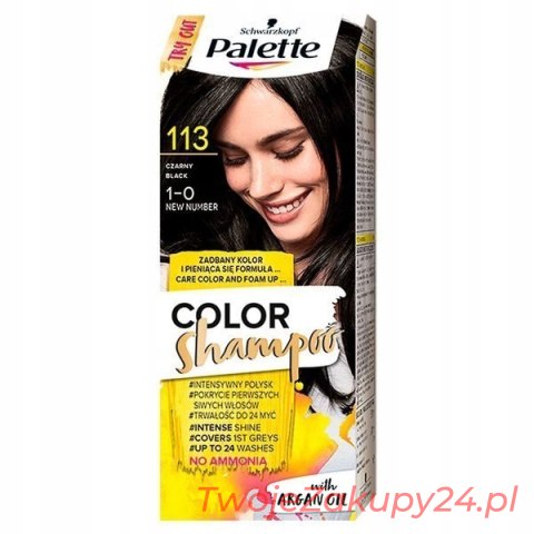 Schwarzkopf Palette Color Shampoo 113 Czerń