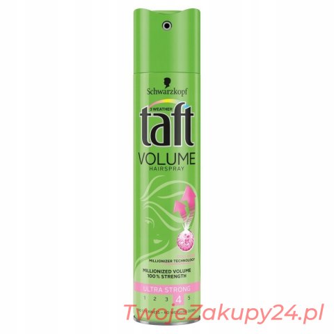 Taft Volume Hairspray Ultra Strong Lakier Do Włosów W Sprayu 250Ml