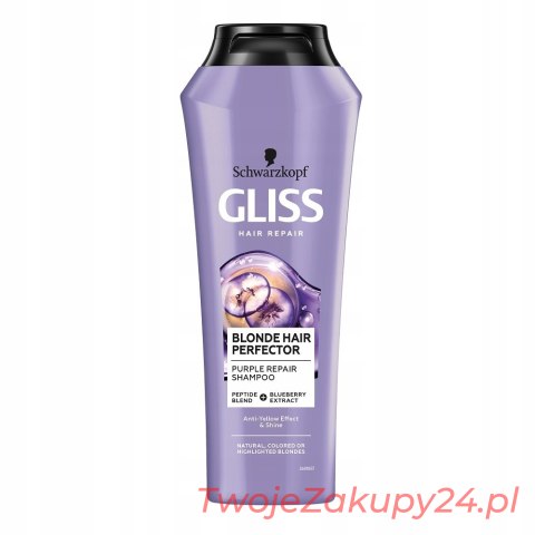 Gliss Blonde Hair Perfector Shampoo Szampon Do Nat