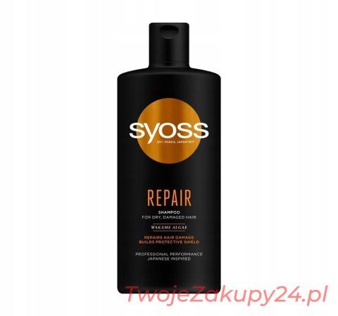 Syoss Repair Szampon Do Włosów Zniszczonych 440Ml