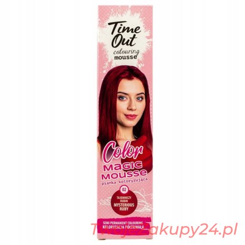 Time Out Pianka Koloryzująca Włosy Tajemniczy Rubi