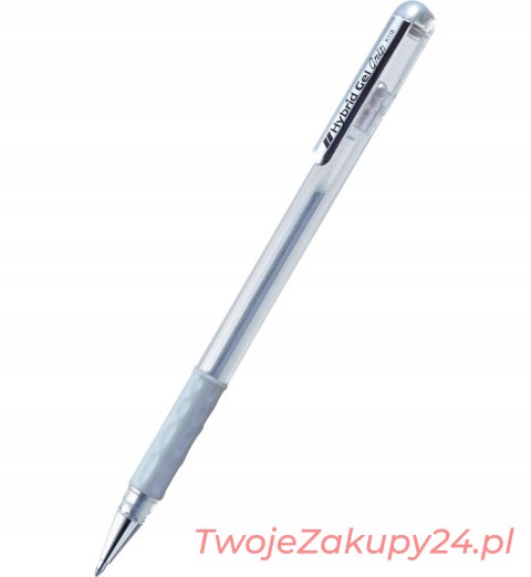 Pentel Długopis Żelowy Korektor K118 Srebrny