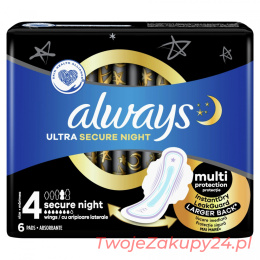 Podpaski Always Ultra Exnight Prot. 6