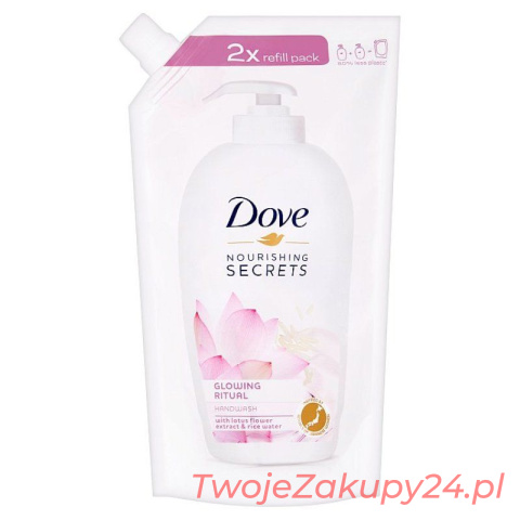 Dove Glowing Ritual Mydło W Płynie - Zapas 500Ml