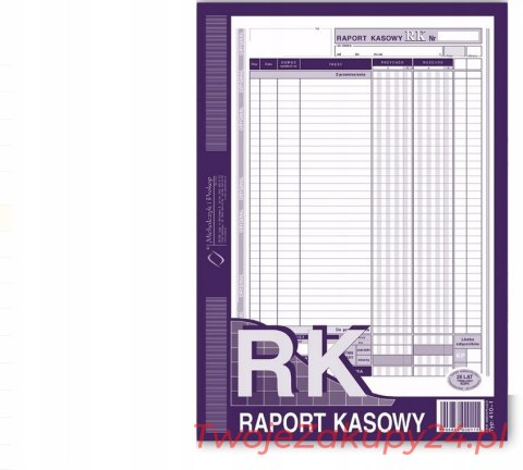 Raport Kasowy Michalczyk I Prokop A4 410-1