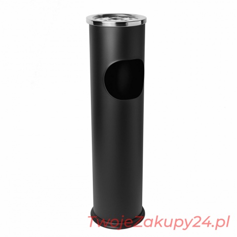 Popielnica Stojąca Czarna 15,5X56Cm