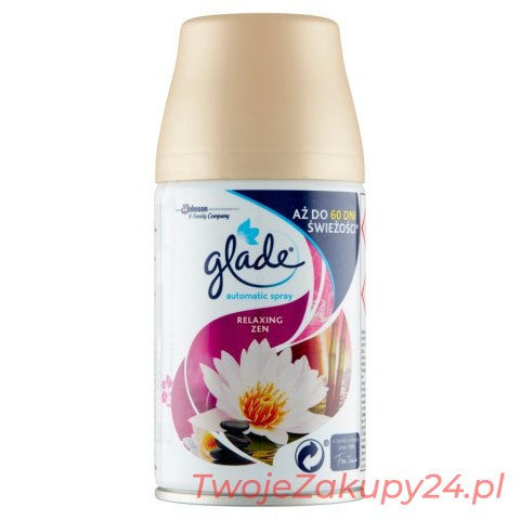 Glade Relaxing Zen Zapas Do Automatycznego Odświeżacza Powietrza 269 Ml