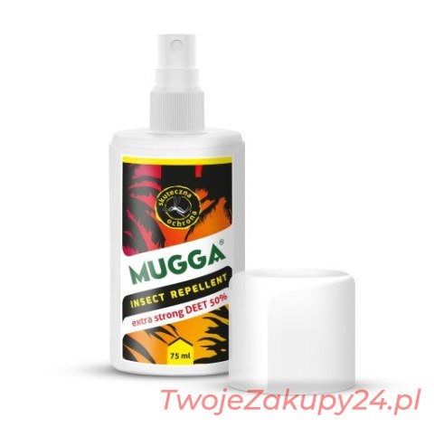 Spray Na Komary, Meszki I Kleszcze Z Deet 50 % Extra Strong 75 Ml - Mugga
