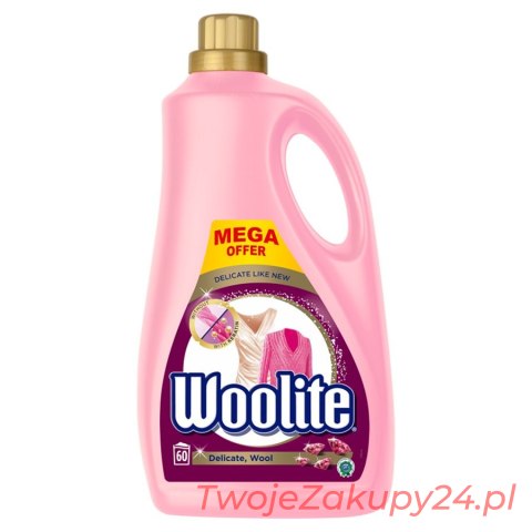 WOOLITE Delicate płyn do prania delikatnego z keratyną 3.6 l