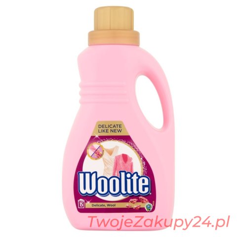 Woolite Płyn Do Prania Delikatne Tkaniny I Wełna 0,9 L (15 Prań)