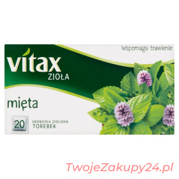 15M Herbata Vitax Mięta, 20 Torebek