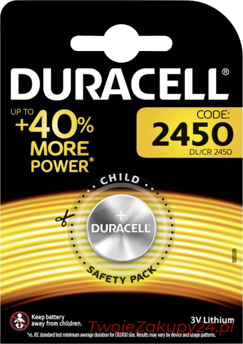 Bateria Duracell Dl 2450