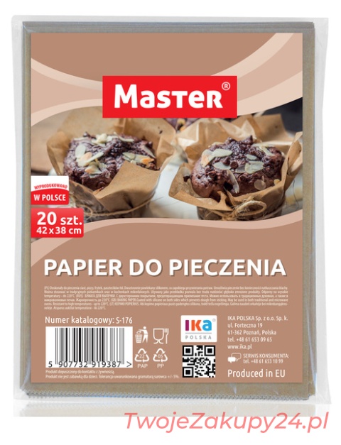 Papier Do Pieczenia Arkusz A'20 Master