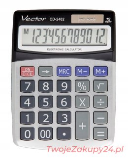 Biurowy Kalkulator Vector Cd-2462 Duże Klawisze