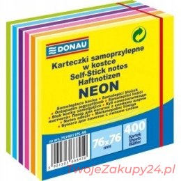 Karteczki Donau 76X76Mm (1X400) Mix Neon